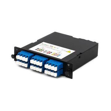 LGX Singlemode OS2 MPO/MTP Cassette Module Polarity Method A 24 Fiber LC Duplex